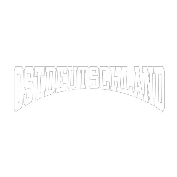 Ostdeutschland Aufkleber weiß