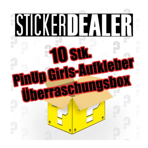 10 Pinup Aufkleber Überraschungsbox