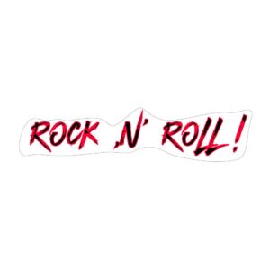 Rock 'n' Roll! Aufkleber sw/rot