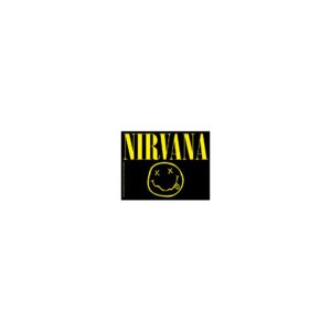 Aufkleber Nirvana Smiley mit Logo