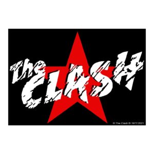 The Clash Aufkleber Logo Red Star