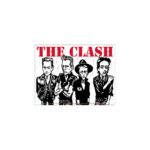 The Clash Aufkleber Karikatur