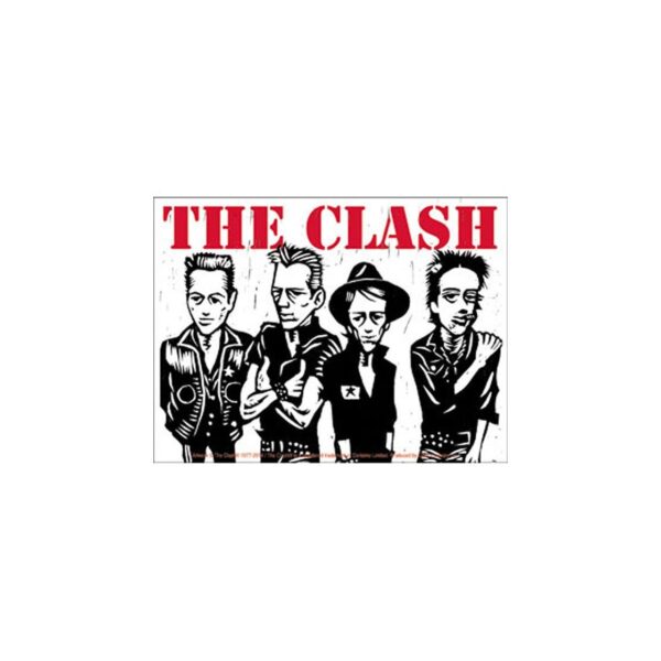 The Clash Aufkleber Karikatur