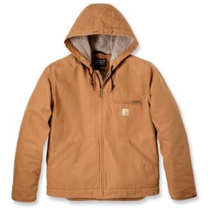 Carhartt - Washed Duck Sherpa Lined Jacket - Freizeitjacke Gr XL orange