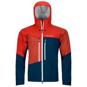 Ortovox - Westalpen 3L Jacket - Regenjacke Gr XXL blau/rot